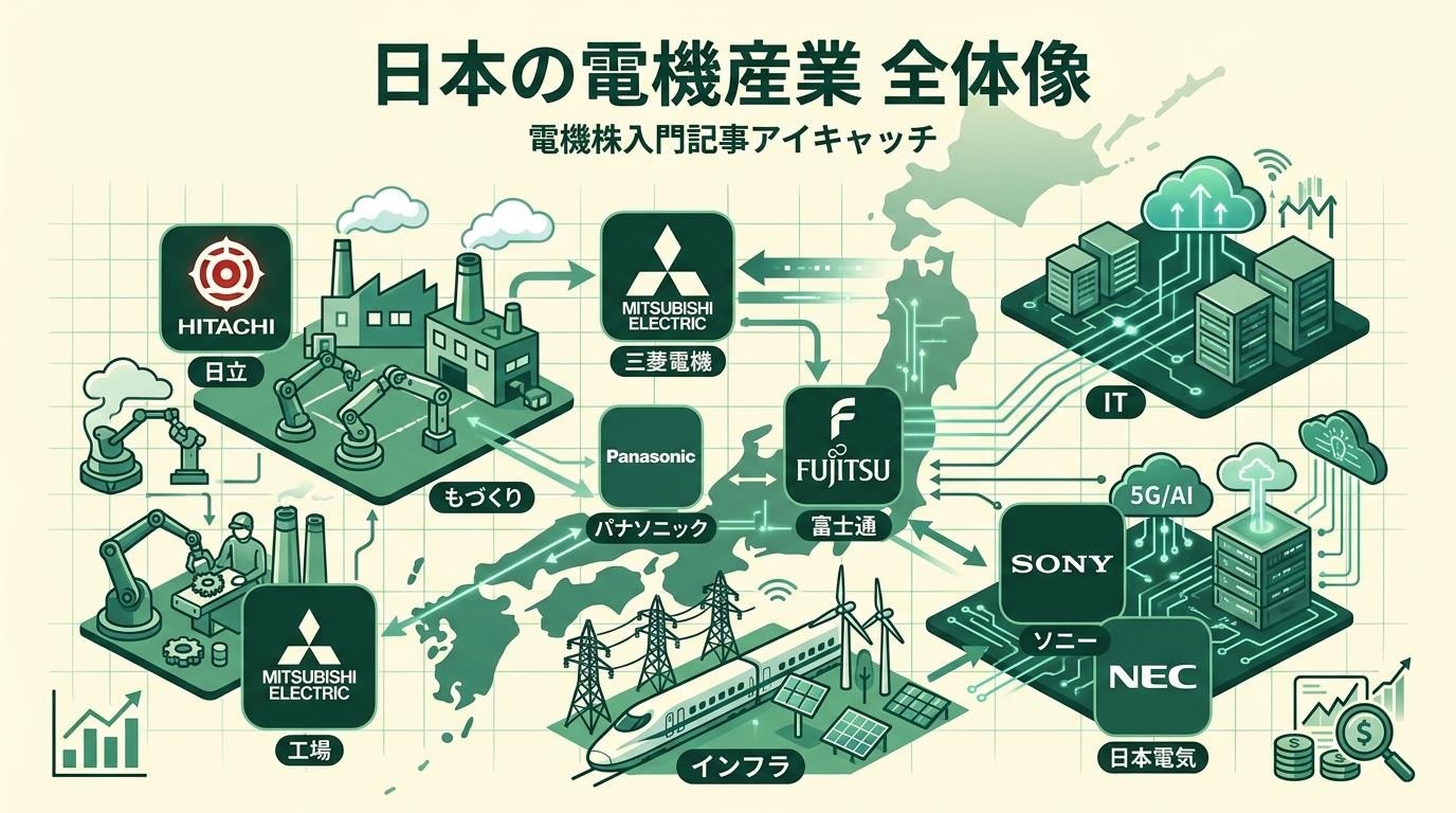 電機株のおすすめ入門インフォグラフィック